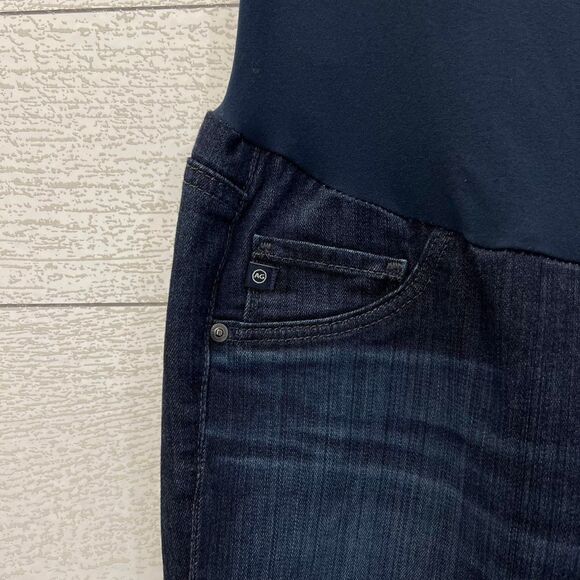 Adriano Goldschmied Dark Wash Skinny Leg Maternity Jeans Size 28 - Picture 4 of 9